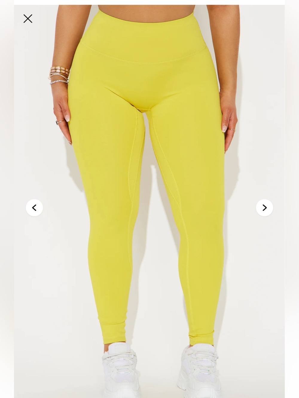 High-Waist Lemon Yellow Women’s Leggings